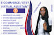 be your etsy virtual assistant etsy manager ecommerce VA