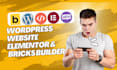 design responsive wordpress website using bricks acss builder elementor website