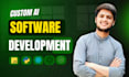 build custom ai web application, ai software, ai website as software developer