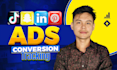 setup tiktok, pinterest, snapchat, linkedin ads conversion tracking