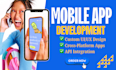 do mobile app development android ios app, building mobile app flutter developer