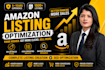 set up amazon fba fbm product listings with SEO, amazon listing optimization
