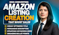set up amazon fba fbm product listings with SEO, amazon listing optimization
