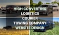 design high converting logistics website towing courier moving company website