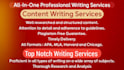 write top notch and well researched content