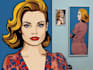 draw pop art portrait in roy lichtenstein style