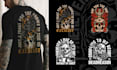 make a horror illustration for t shirt and merch design