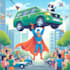 draw superhero action comic