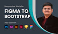 convert figma to html, xd to html, psd to html responsive bootstrap 5