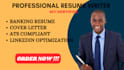 write banking and finance resume, cover letter, linkedin optimization