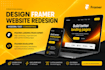 design framer website redesign, framer landing page expert, framer developer
