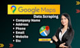 scrape google map scraping, web scraping,b2b lead generation