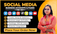 create, setup, and optimize all social media accounts professionally