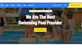 design swimming pool website pool construction website pool service website