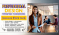do powerpoint presentation, ai avater or investor pitch deck design for business