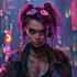 make cyberpunk, sci fi, robot, mecha character concept art