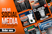 design creative solar social media posts for solar energy company