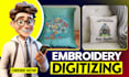 do perfect embroidery digitizing into dst pes vp3 jef exp in 1 hour