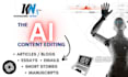 rewrite edit rephrase proofread ai generated chat gpt english content