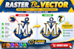 vector tracing, convert image to vector file, vector logo