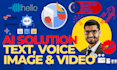 develop a free web mobile ai agent for text, voice, image, and video processing