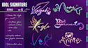 design and animate an idol signature or autograhp for you