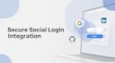 add secure social login using google, github, and linkedin