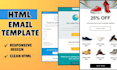 design responsive HTML email templates , news letters , web pages