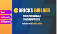 build wordpress website using bricks builder