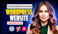 design, redesign, revamp or clone wordpress website or blog superfast