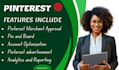 setup, optimize and do pinterest marketing, pins and boards