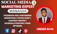 be social media manager with facebook ads, tiktok post and instagram marketing
