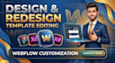 do design, redesign webflow website, edit templates