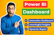 create interactive power bi dashboards and data analysis