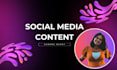 create editable social media content designs