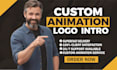 create professional  and 100 percent unique custom intro logo animation