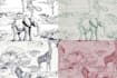 create hand drawn toile de jouy seamless pattern for textile and wallpaper