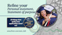 refine your personal statement, statement of purpose, application, proofreading