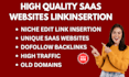 do saas link insertion on high quality saas website