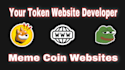 build meme coin website or crypto token website