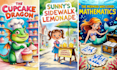 design colourful 3d children book illustrations and design