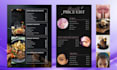 design professional menu design services, custom designs, quick turnaround