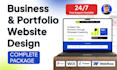 do a business website, a portfolio website, and mobile app design