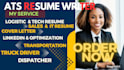 write expert resumes for supply chain, trucking, warehouse and logistics