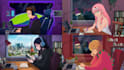 create lofi loop animation illustration and animated gif