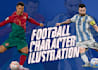 make ilustration footbal player