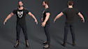 craft3d human model, stylized nsfw character,rig 3d blender character,3d texture