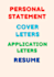revamp your personal statement, application letter, resume