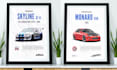 craft a custom elegant car poster