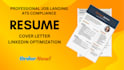 write ats compliance resume, cover letter, linkedin optimization